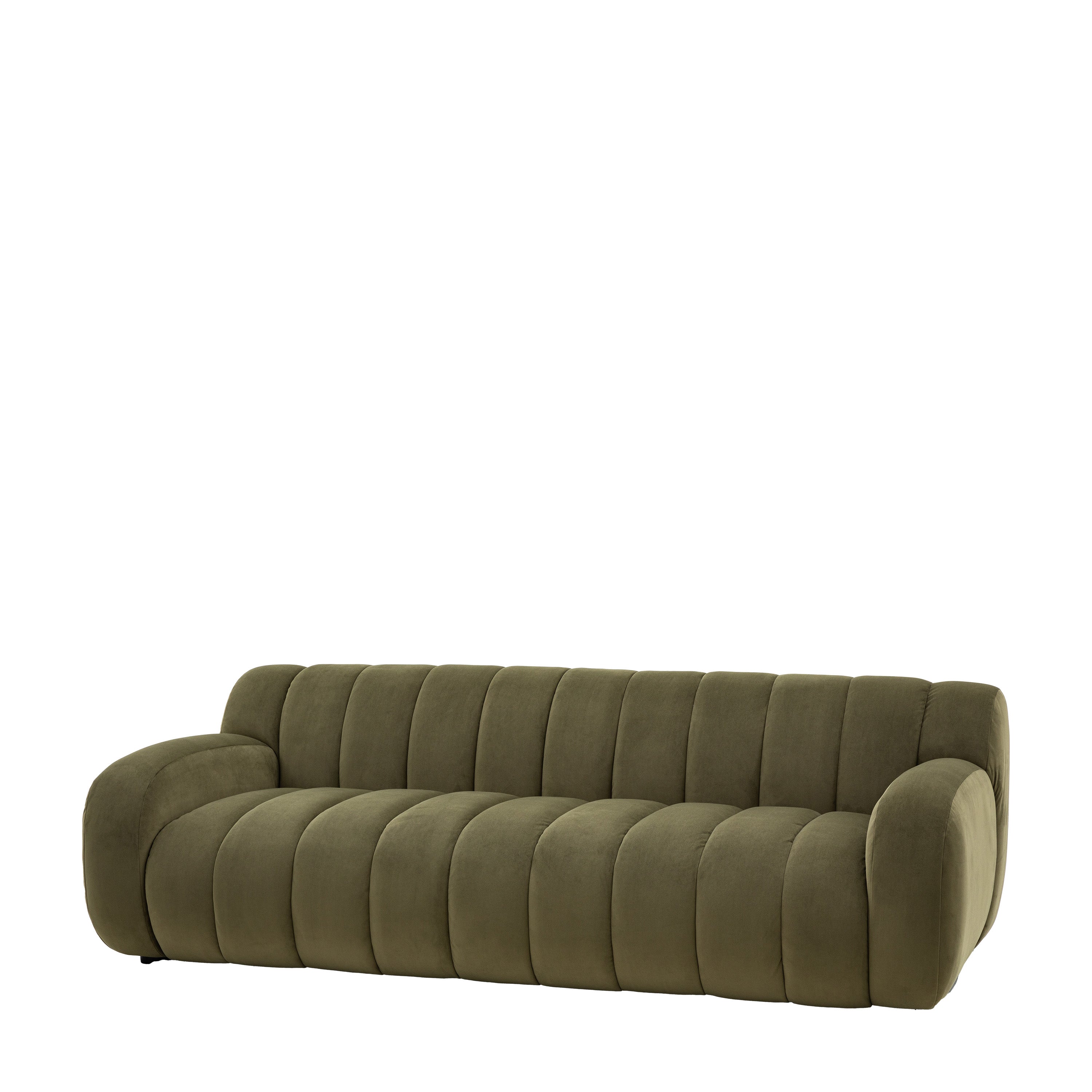 Russo Moss Green Bubble Sofa | 3 Seater